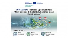 Poziv na tematski otvoreni webinar: &bdquo;Nova kružna i digitalna rje&scaron;enja za čistu gradnju&ldquo;
