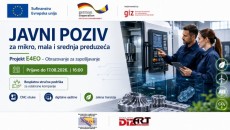 Javni poziv za iskazivanje interesa mikro, malih i srednjih preduzeća za uče&scaron;će u projektu &bdquo;E4EO &ndash; Obrazovanje za zapo&scaron;ljavanje&ldquo;
